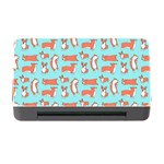 Corgis On Teal Memory Card Reader with CF Front