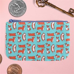 Corgis On Teal Large Coin Purse