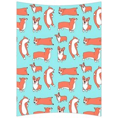 Corgis On Teal Back Support Cushion by Wav3s