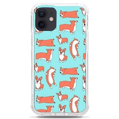 Corgis On Teal Iphone 12 Mini Tpu Uv Print Case	 by Wav3s