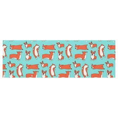 Corgis On Teal Banner And Sign 12  X 4  by Wav3s