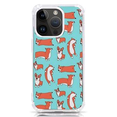 Corgis On Teal Iphone 14 Pro Tpu Uv Print Case