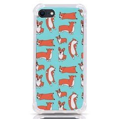 Corgis On Teal Iphone Se