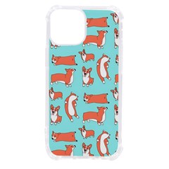 Corgis On Teal Iphone 13 Mini Tpu Uv Print Case