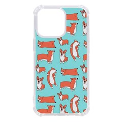 Corgis On Teal Iphone 13 Pro Tpu Uv Print Case