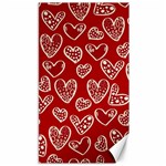 Vector Seamless Pattern Of Hearts With Valentine s Day Canvas 40  x 72  39.28 x69.23  Canvas - 1