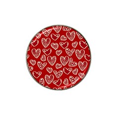 Vector Seamless Pattern Of Hearts With Valentine s Day Hat Clip Ball Marker by Wav3s