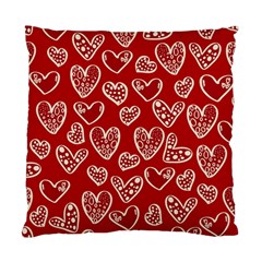 Vector Seamless Pattern Of Hearts With Valentine s Day Standard Cushion Case (one Side)