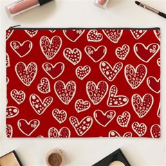 Vector Seamless Pattern Of Hearts With Valentine s Day Cosmetic Bag (xxxl) by Wav3s