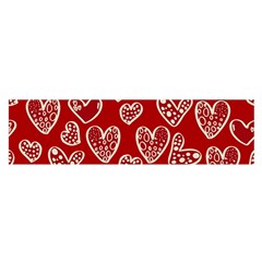 Vector Seamless Pattern Of Hearts With Valentine s Day Oblong Satin Scarf (16  X 60 ) by Wav3s