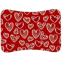 Vector Seamless Pattern Of Hearts With Valentine s Day Velour Seat Head Rest Cushion