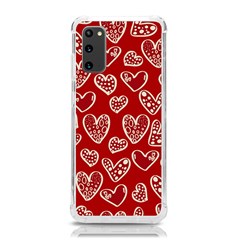 Vector Seamless Pattern Of Hearts With Valentine s Day Samsung Galaxy S20 6 2 Inch Tpu Uv Case by Wav3s