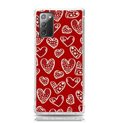 Vector Seamless Pattern Of Hearts With Valentine s Day Samsung Galaxy Note 20 Tpu Uv Case by Wav3s