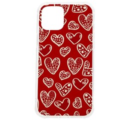 Vector Seamless Pattern Of Hearts With Valentine s Day Iphone 12 Pro Max Tpu Uv Print Case by Wav3s