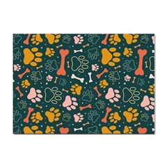 Dog Paw Colorful Fabrics Digitally Sticker A4 (100 Pack) by Wav3s