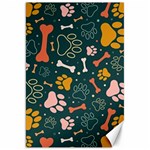 Dog Paw Colorful Fabrics Digitally Canvas 20  x 30  19.62 x28.9  Canvas - 1