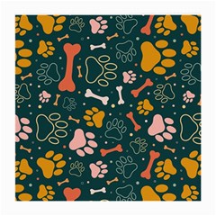 Dog Paw Colorful Fabrics Digitally Medium Glasses Cloth by Wav3s