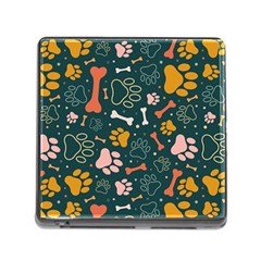 Dog Paw Colorful Fabrics Digitally Memory Card Reader (square 5 Slot) by Wav3s