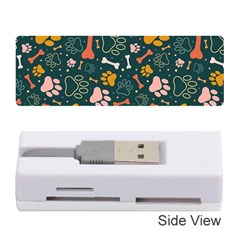 Dog Paw Colorful Fabrics Digitally Memory Card Reader (stick) by Wav3s