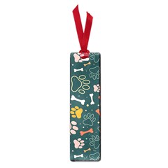 Dog Paw Colorful Fabrics Digitally Small Book Marks by Wav3s