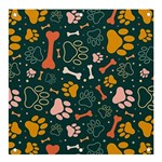 Dog Paw Colorful Fabrics Digitally Banner and Sign 4  x 4  Front