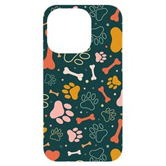 Dog Paw Colorful Fabrics Digitally Iphone 14 Pro Black Uv Print Case