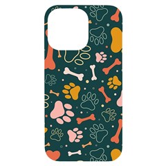 Dog Paw Colorful Fabrics Digitally Iphone 14 Pro Max Black Uv Print Case by Wav3s