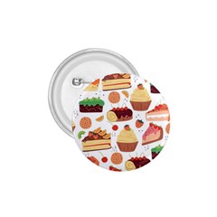 Seamless Pattern Hand Drawing Cartoon Dessert And Cake 1 75  Buttons by Wav3s