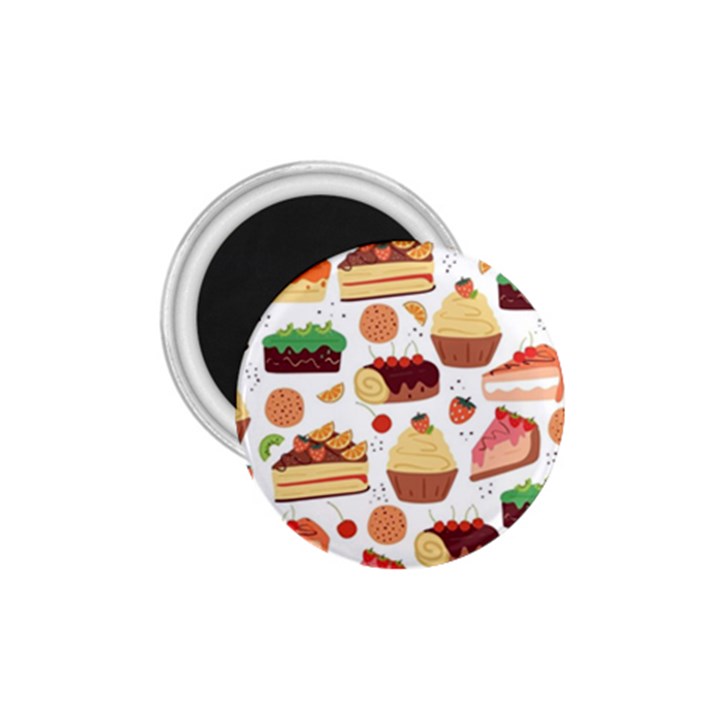 Seamless Pattern Hand Drawing Cartoon Dessert And Cake 1.75  Magnets