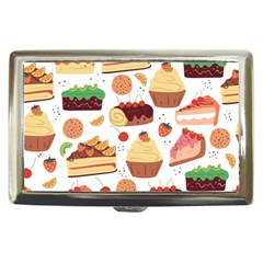 Seamless Pattern Hand Drawing Cartoon Dessert And Cake Cigarette Money Case by Wav3s