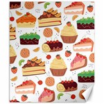 Seamless Pattern Hand Drawing Cartoon Dessert And Cake Canvas 8  x 10  8.15 x9.66  Canvas - 1