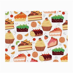 Seamless Pattern Hand Drawing Cartoon Dessert And Cake Small Glasses Cloth by Wav3s