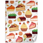 Seamless Pattern Hand Drawing Cartoon Dessert And Cake Canvas 12  x 16  11.86 x15.41  Canvas - 1