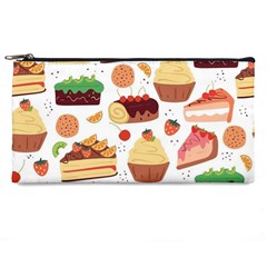 Seamless Pattern Hand Drawing Cartoon Dessert And Cake Pencil Case by Wav3s