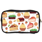 Seamless Pattern Hand Drawing Cartoon Dessert And Cake Toiletries Bag (Two Sides) Front