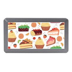 Seamless Pattern Hand Drawing Cartoon Dessert And Cake Memory Card Reader (mini)