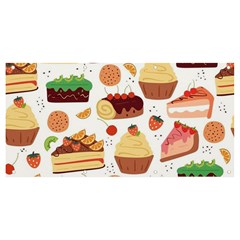 Seamless Pattern Hand Drawing Cartoon Dessert And Cake Banner And Sign 8  X 4  by Wav3s