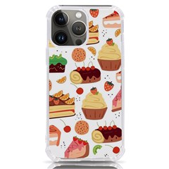 Seamless Pattern Hand Drawing Cartoon Dessert And Cake Iphone 13 Pro Max Tpu Uv Print Case