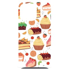 Seamless Pattern Hand Drawing Cartoon Dessert And Cake Iphone 14 Pro Max Black Uv Print Case by Wav3s