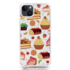 Seamless Pattern Hand Drawing Cartoon Dessert And Cake Iphone 14 Plus Tpu Uv Print Case by Wav3s