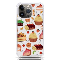 Seamless Pattern Hand Drawing Cartoon Dessert And Cake Iphone 13 Pro Tpu Uv Print Case