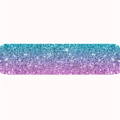 Pink And Turquoise Glitter Large Bar Mat by Wav3s