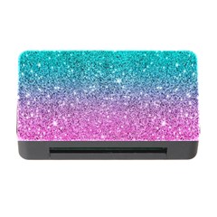 Pink And Turquoise Glitter Memory Card Reader With Cf by Wav3s