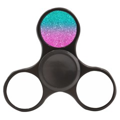 Pink And Turquoise Glitter Finger Spinner by Wav3s