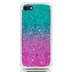 Pink And Turquoise Glitter Iphone Se