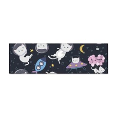 Space Cat Illustration Pattern Astronaut Sticker (bumper) by Wav3s