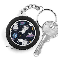 Space Cat Illustration Pattern Astronaut Measuring Tape by Wav3s