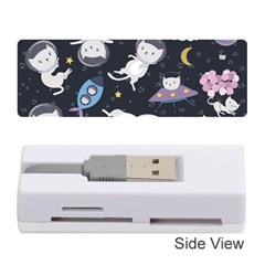 Space Cat Illustration Pattern Astronaut Memory Card Reader (stick) by Wav3s