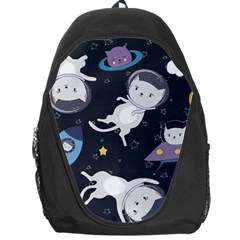 Space Cat Illustration Pattern Astronaut Backpack Bag by Wav3s