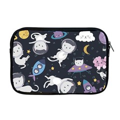 Space Cat Illustration Pattern Astronaut Apple Macbook Pro 17  Zipper Case by Wav3s